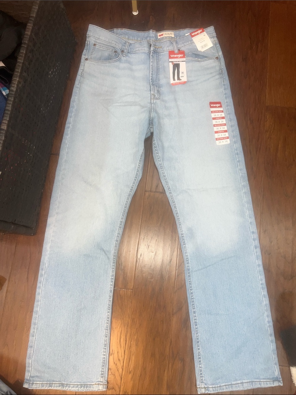 Wrangler Light Blue Relaxed Boot Men's Jeans